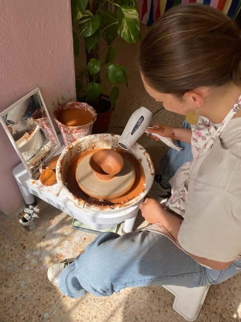 Lisbon: Pottery Wheel Lesson - Meditate With Clay - An Introduction to the Pottery Wheel Experience