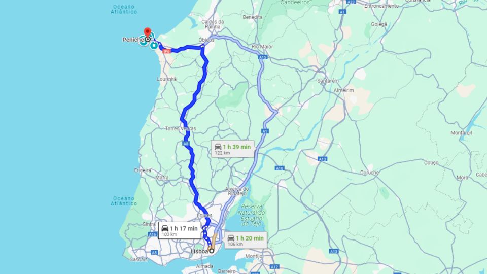 Lisbon: Transfer From/To Peniche (Wave Capital) - Pickup and Drop-off