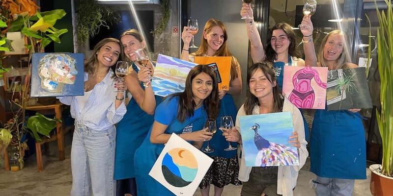 Lisbon: Wine & Paint Experience - The Creative Process