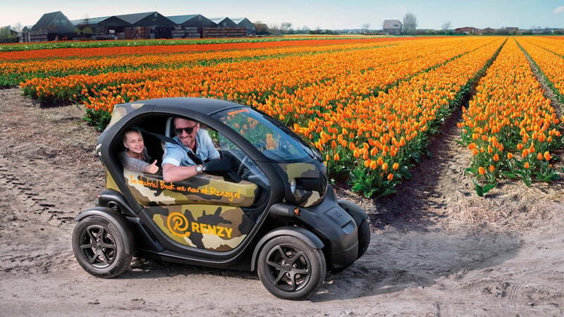 Lisse: Self-Guided Tulip Fields GPS Audio Tour - The Vehicle: Small, Electric, and Easy to Handle