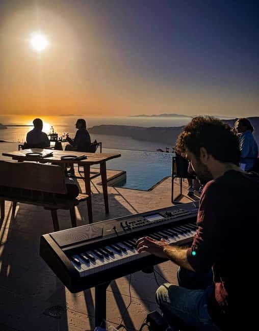 Live Music Dinner with Sunset and Caldera Views - FAQ