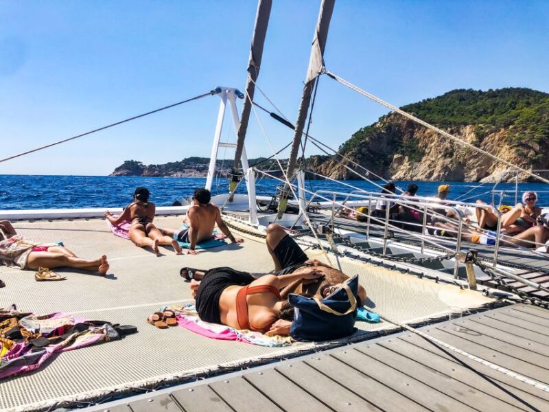 Lloret De Mar: Catamaran Sailing Cruise With BBQ and Drinks - Indulging in the Delectable BBQ Meal