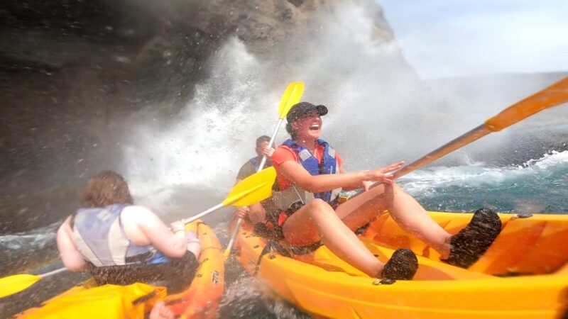 Lomo Quiebre: Mogan Kayaking and Snorkeling Tour in Caves - Kayaking and Snorkeling Equipment