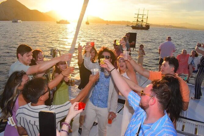 Los Cabos Sunset Catamaran Cruise with Open Bar & Light Snack - FAQ