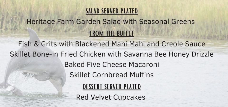 Lowcountry Lunch Buffet Cruise - Key Points
