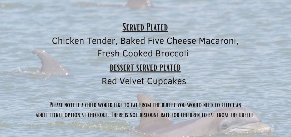 Lowcountry Lunch Buffet Cruise - Scenic Views and Dolphin Watching