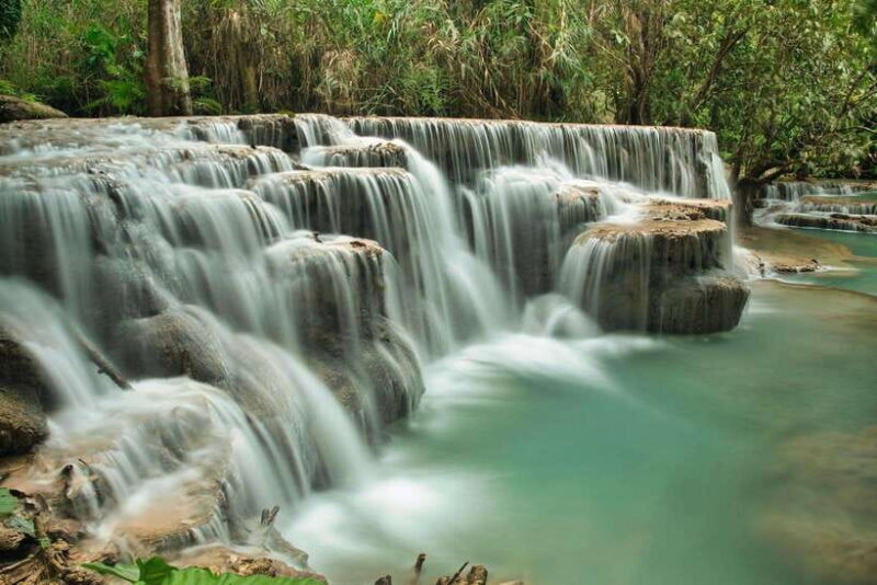 Luang Prabang: Full Day Trek to Kuang Si Waterfall & Village - Trekking Through Forests, Rice Paddies, and Orchards