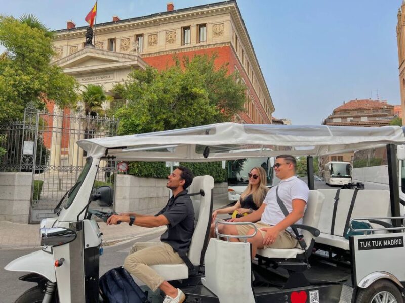 Madrid: City Highlights Private Tuk-Tuk Tour W/ Audio Guide - Pricing and Availability