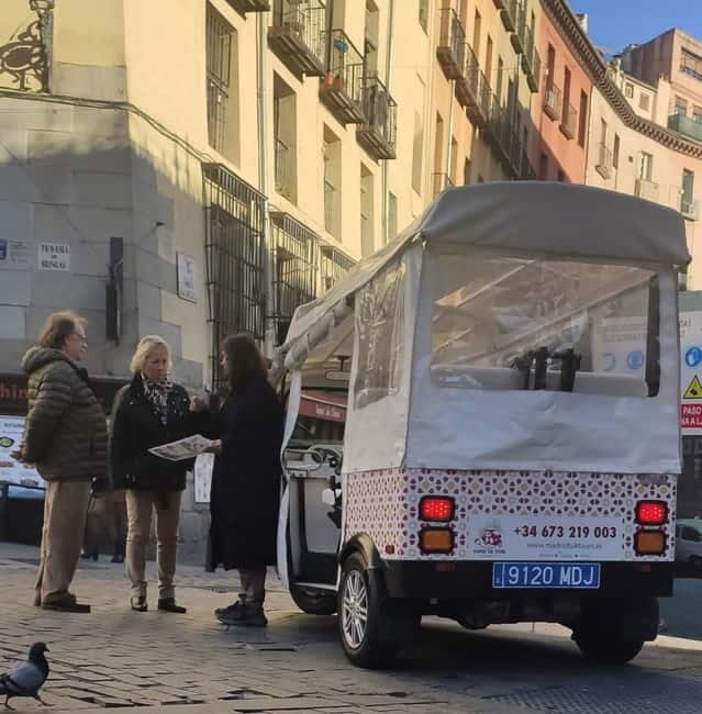 Madrid: City Tours - 6 seats private ecological tuk tuk - Key Points