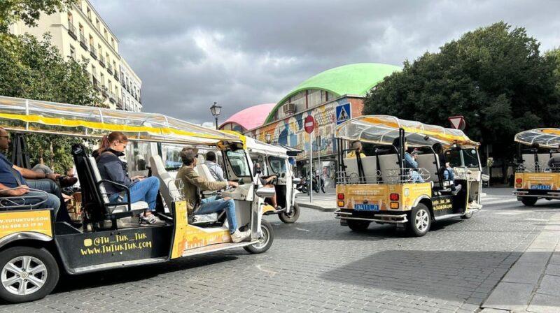 Madrid: Panoramic Tour With Private Guide in Yellow Tuk Tuk - Pricing and Booking Details
