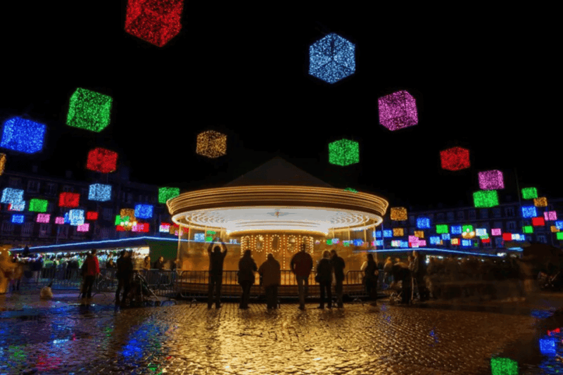 Madrid: Plaza Mayor Christmas Market & City Walking Tour - Illuminated Real Casa De Correos and Kilometer Zero