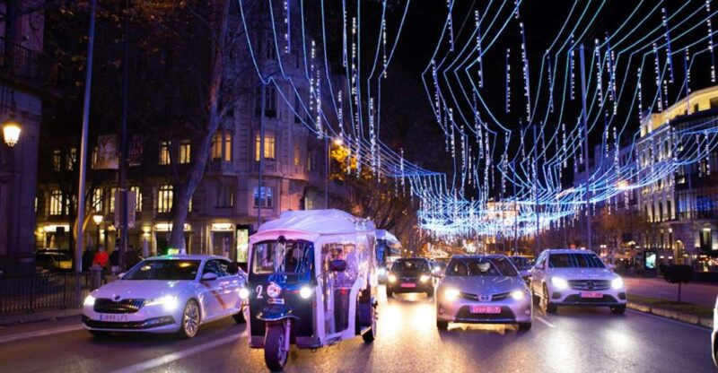 Madrid: Private Christmas Lights Tour by Eco Tuk-Tuk - Suitable for Mobility Challenges