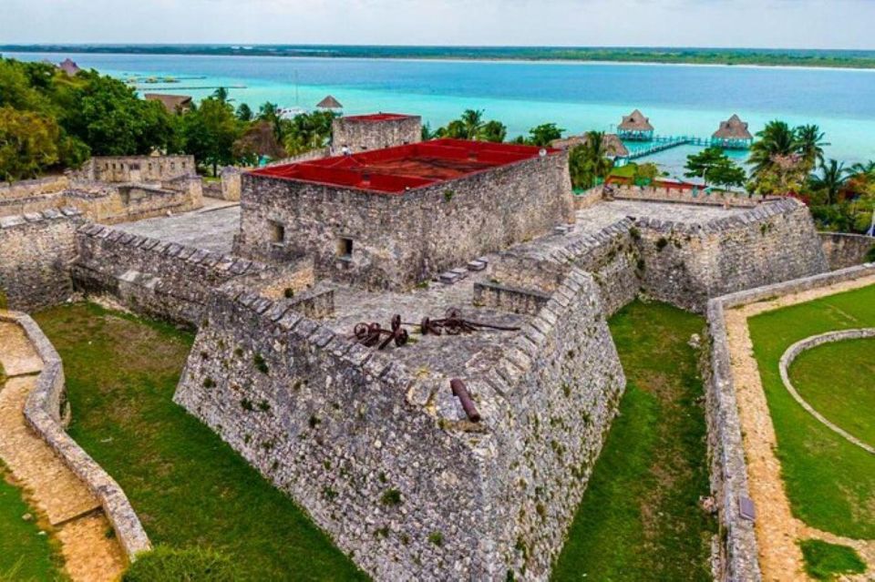 Mahahual: Bacalar Fort Visit and Blue Lagoon Boat Ride Combo - Exploring Cenote La Bruja