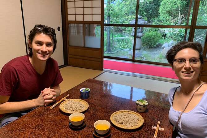 Making Soba Noodles at Temple - Cooking and Tasting the Soba