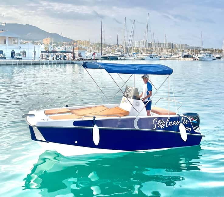 Malaga: 6-Seater Speedboat License-free Boat Rental - The Sum Up