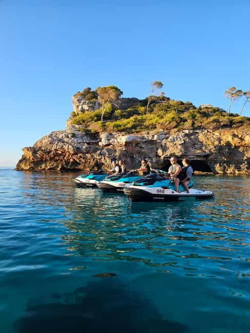 MALLORCA: CALA D'OR JET SKI TOUR, SUNRISE OR SUNSET - Introducing the Cala dOr Jet Ski Tour: A Thrilling Way to See Mallorca