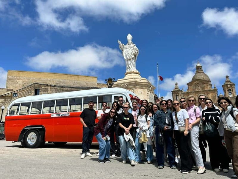 Malta: 5 hr Vintage Bus Tour - Mdina & Blue Grotto inc. food - The Details of the 5-Hour Vintage Bus Tour
