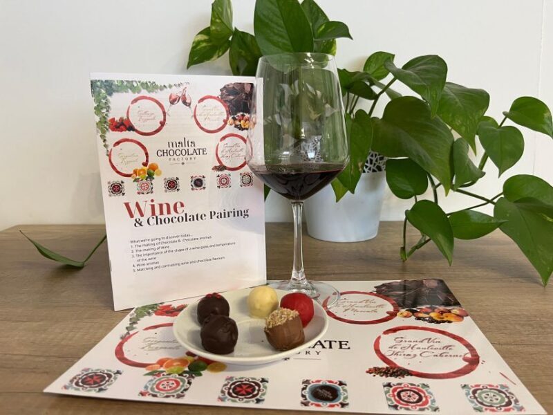 Malta: Wine and Chocolate Pairing Experience - An In-Depth Look at the Maltese Wine & Chocolate Pairing Experience