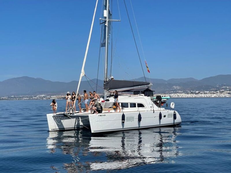 Marbella: Group Dolphin Watching Catamaran Tour With Drinks - Cruise Experience