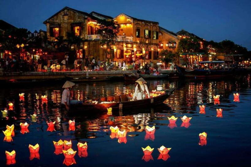 Marble Mountains and Hoi an City With River Lantern Release - Guided Tour of Caves and Pagodas at Marble Mountain