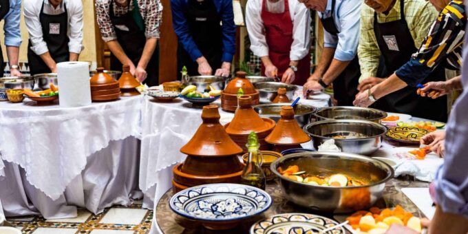 Marrakech: Cooking Class With Local Market Visit - Enjoying the Prepared Meal