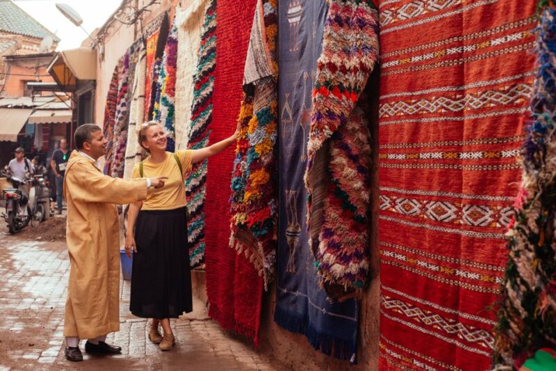 Marrakech: Live Like a Local Private Tour With Tea and Snack - Exploring the Medersa Ben Youssefs Mosaics