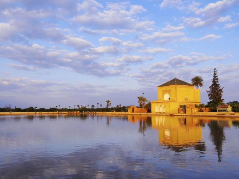 Marrakech: Menara, Secret Gardens Tour With Camel Ride - Menara Garden: Timeless Beauty