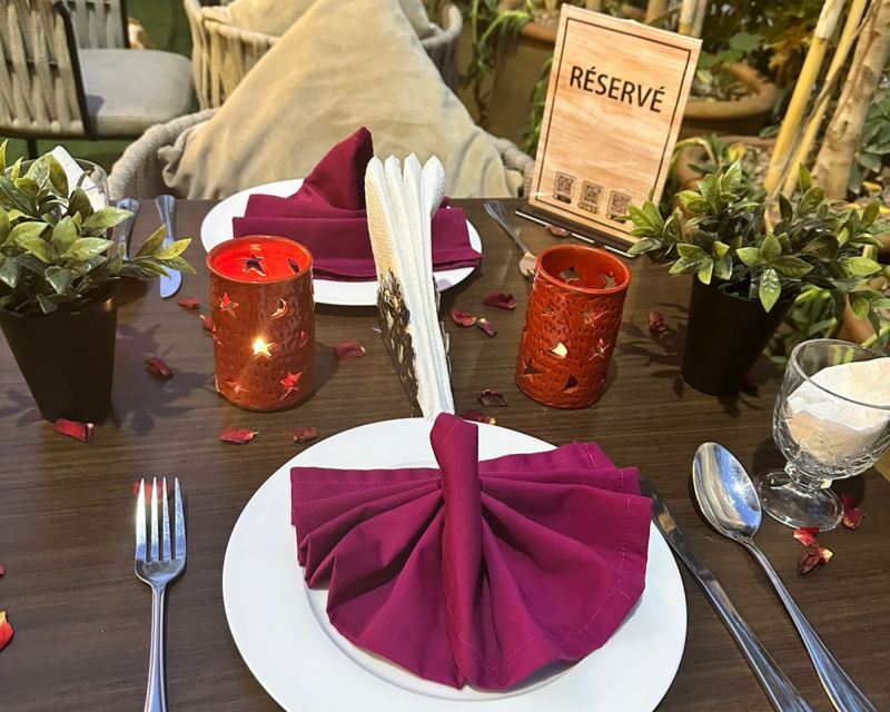 Marrakech: Romantic Spa Experience With Dinner - Dining at Restaurant Chouf Lor