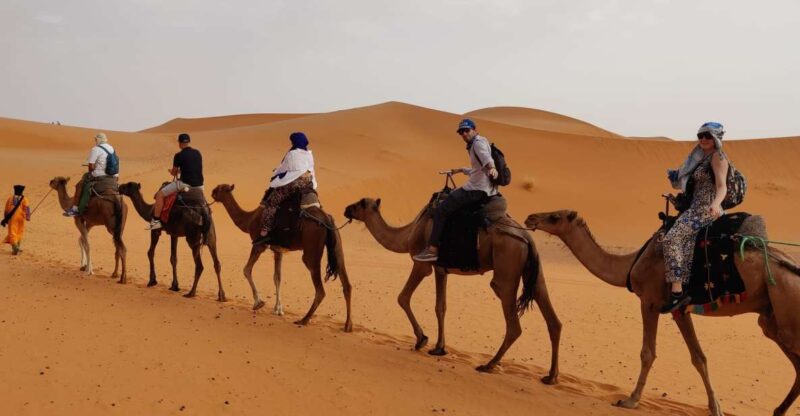 Marrakech to Fes 3 Days 2 Nights Tour via Merzouga Desert - Camel Trekking Experience