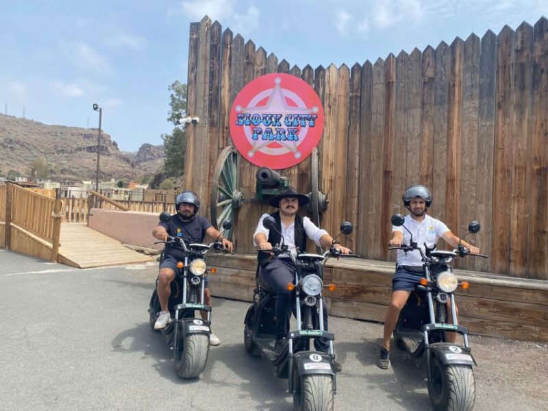 Maspalomas: E-Scooter or E-Bike Tour+Western Town Sioux City - Inclusions and Exclusions
