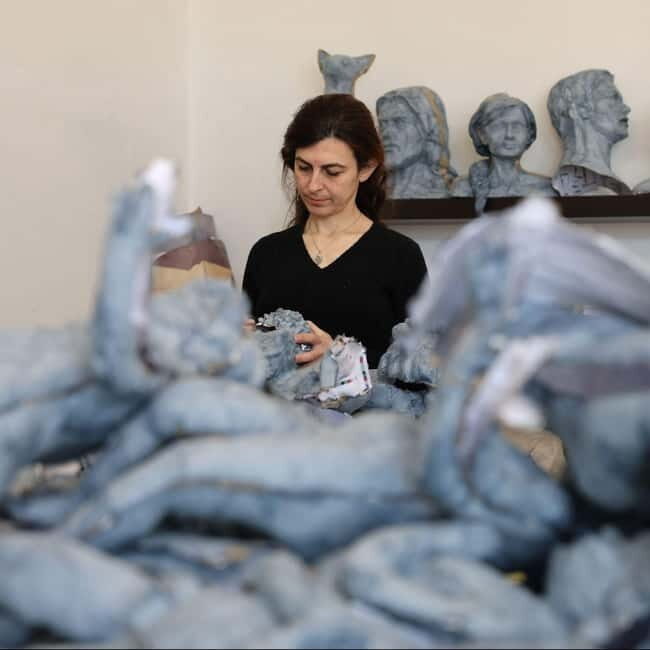 Matera. Paper mache workshop with the artisans of the Bruna float - The Experience in Context