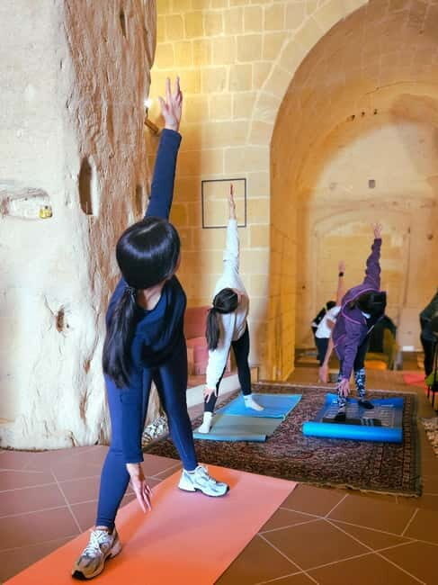 Matera: Yoga session in a Sassi cave with Breakfast - The Breakfast with a View