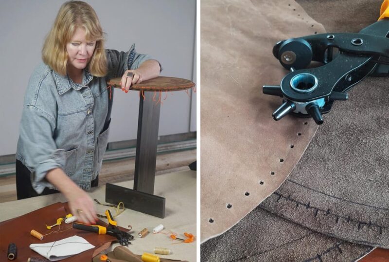 Matosinhos, Porto: Leather Side-Table Workshop - 11 Dec - An In-Depth Look at the Leather Side-Table Workshop