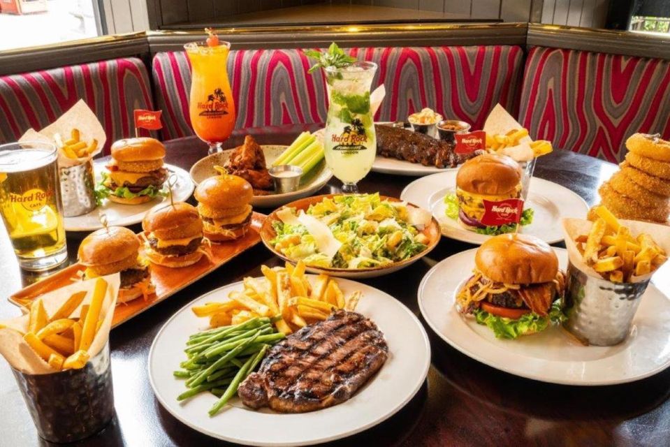 Meal at the Hard Rock Cafe Baltimore - Electric Rock Menu Options