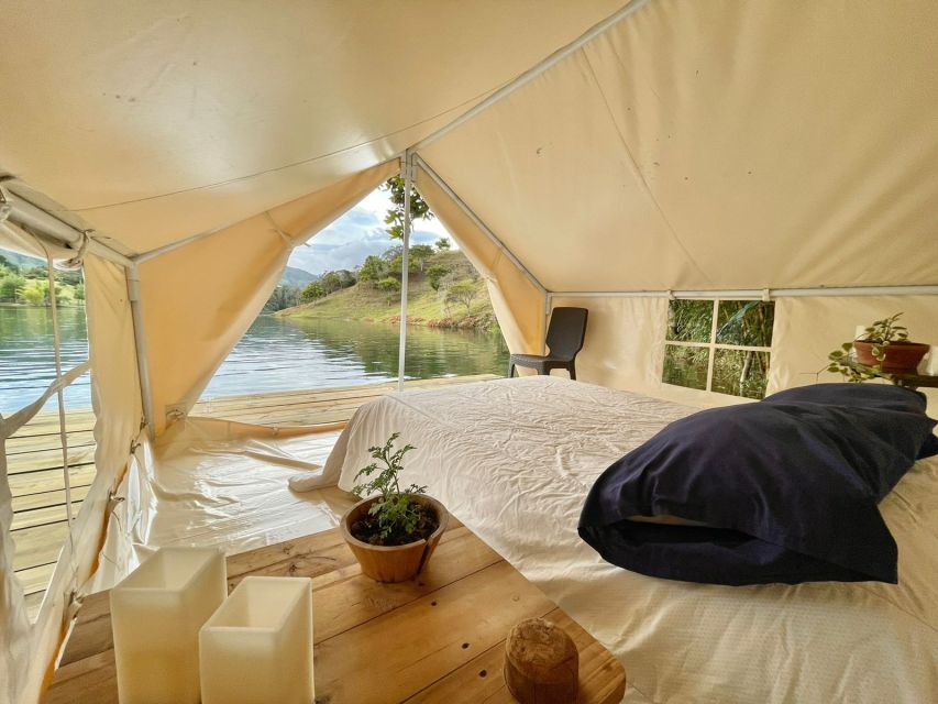 Medellin: Guided Tour to Guatape & 1-Night Lakeside Glamping - Key Points