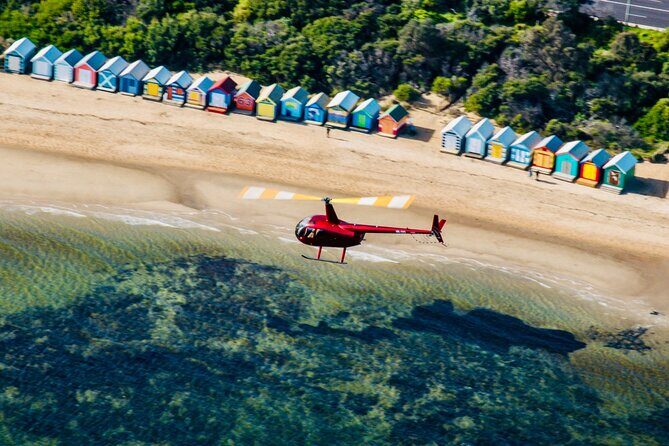 Melbourne City & Brighton Beach Boxes Helicopter Tour - Key Points