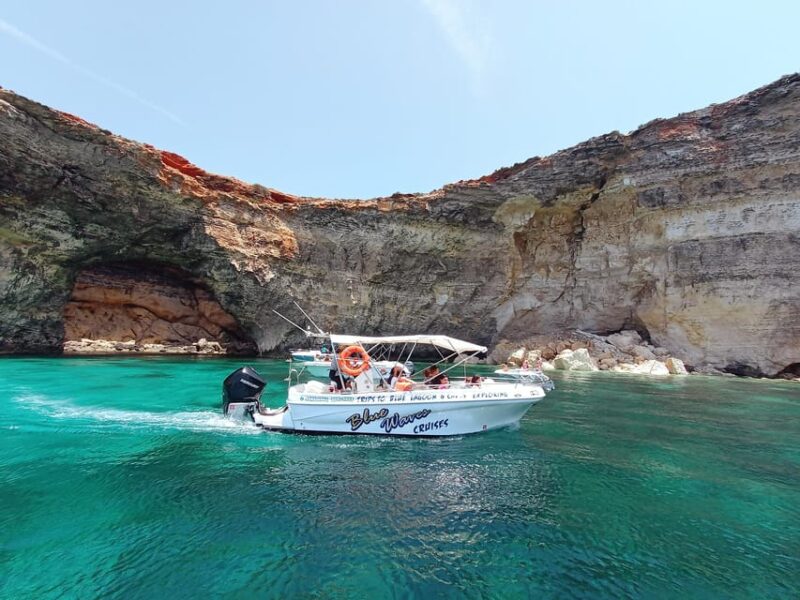 Mellieha: 1:00pm Speedboat Round Comino Caves 2h Blue Lagoon - Itinerary Highlights
