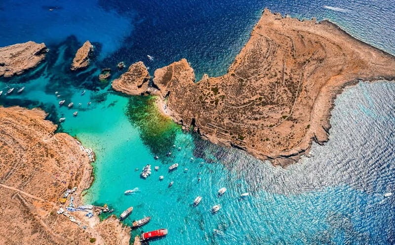 Mellieha: Round Comino, Blue Lagoon & Gozo Cruise with Water - The Blue Lagoon: The Crystal Clear Jewel