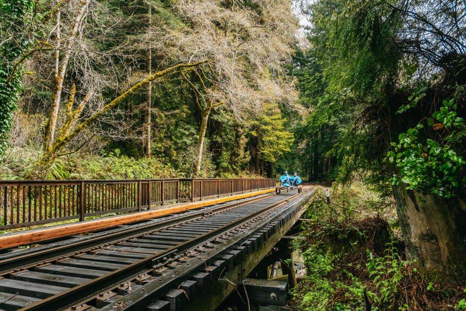 Mendocino County: Pudding Creek Railbikes - Majestic Wooden Trestle Bridges