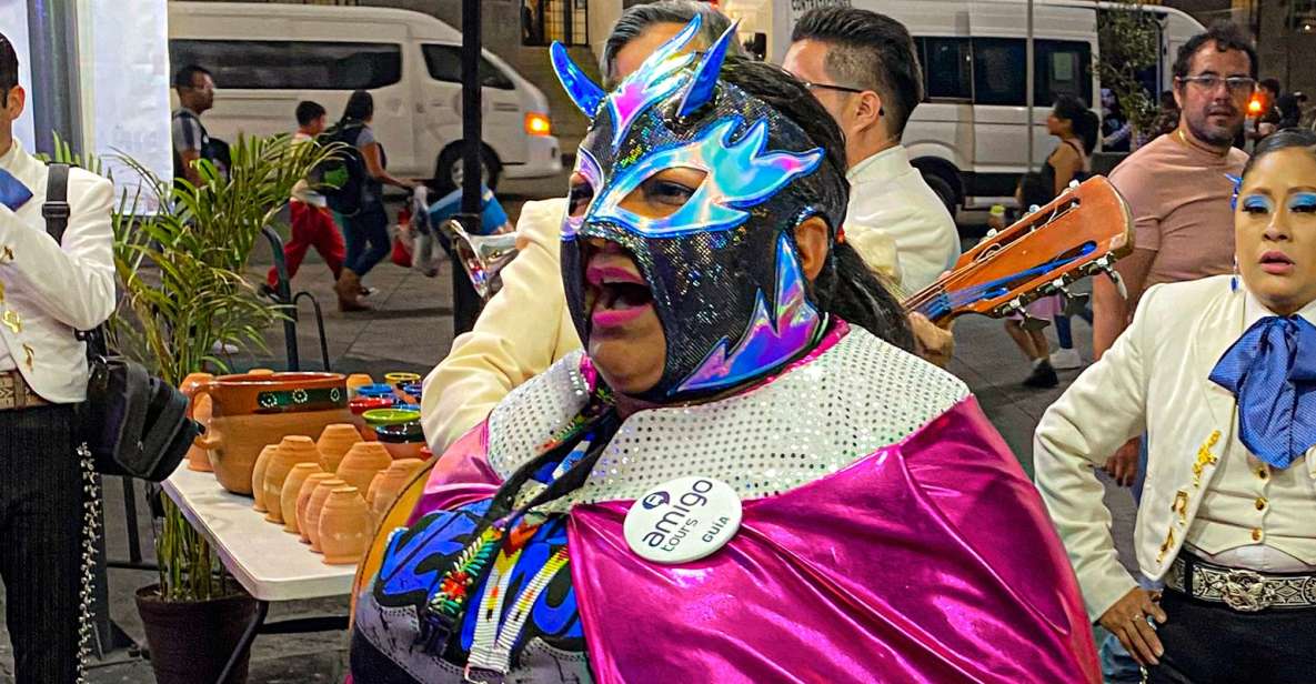 Mexico City: Lucha Libre Show, Mariachi & Tequila - Mariachi Music in Garibaldi Square