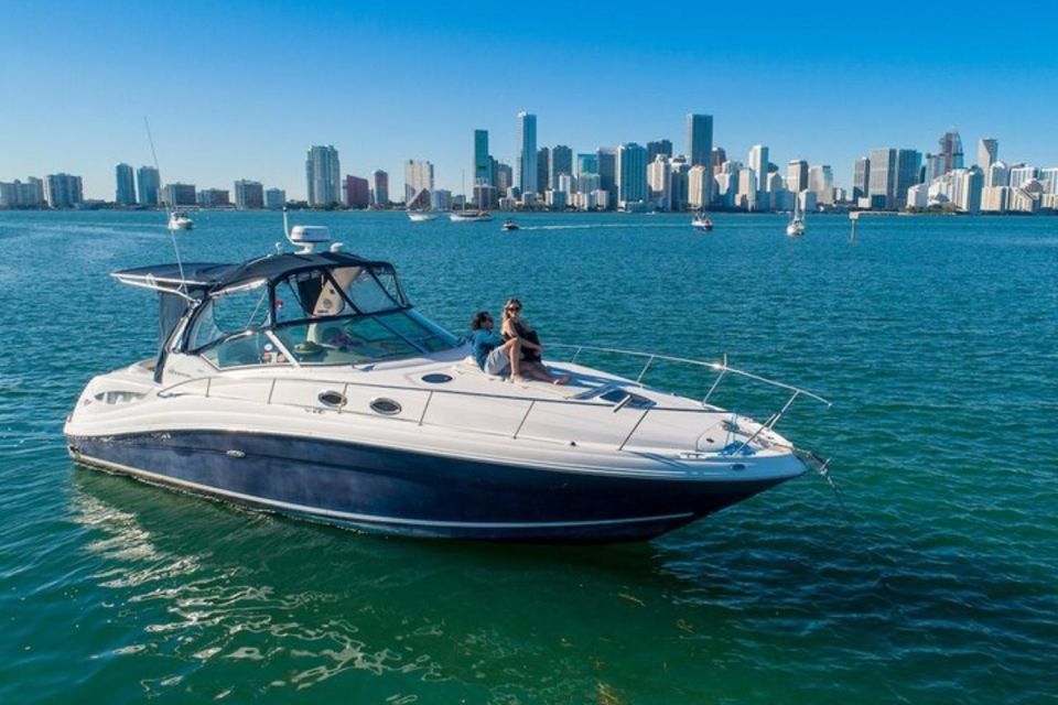 Miami: 37-Foot Sundancer Boat Rental - Captain and Amenities