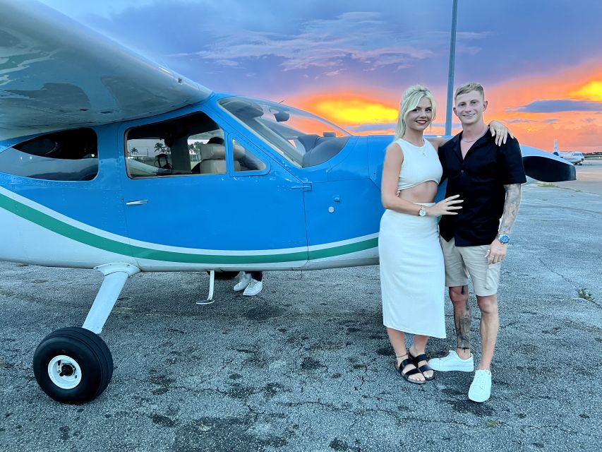 Miami Beach: 50-Min Sunset Private Luxury Airplane Tour - Landmarks and Sights