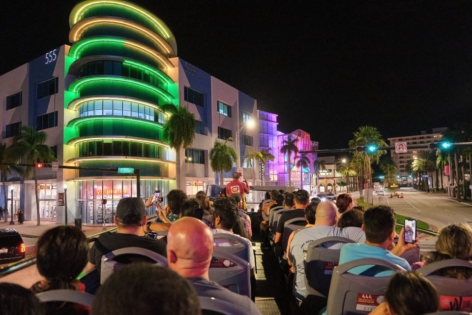 Miami: Sightseeing Open-Top Night Bus Tour With Live Guide - Key Points