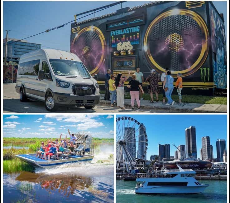 Miami: Triple combo Everglades, City & Cruise tour (2 days) - Discovering Miami’s Urban Charm and Cultural Heart