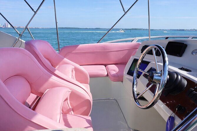 Miami Yacht Rental 50 ft | 2 Jet Ski | Private Boat | Pink Yacht - Summary