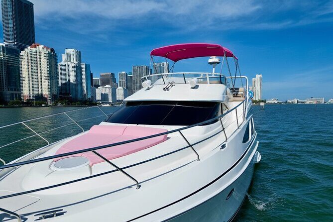 Miami Yacht Rental 50 ft | 2 Jet Ski | Private Boat | Pink Yacht - FAQs