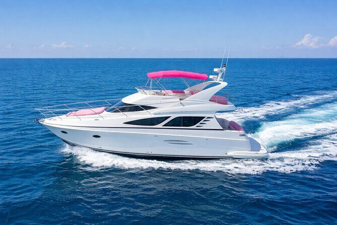 Miami Yacht Rental 53 ft | + 2 Jet Ski Free | Pink Boat Rentals - Key Points