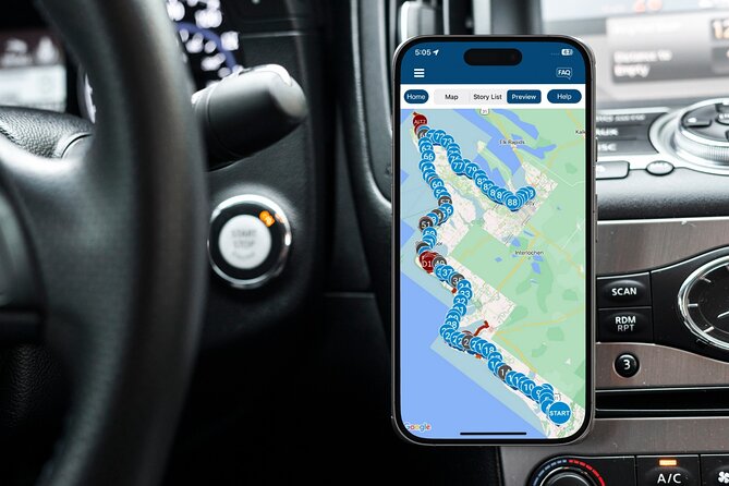Michigan Lakeshore, M-22 Self-guided Driving Audio Tour - App and Audio Experience