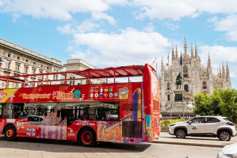Milan: City Sightseeing Hop-On Hop-Off Bus With Audio Guide - Bus Lines and Stops