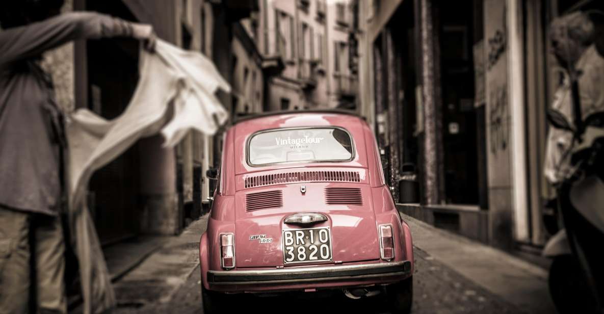 Milan: Night Tour by Vintage Fiat 500 (3hs, 3stops) - Pricing and Group Size